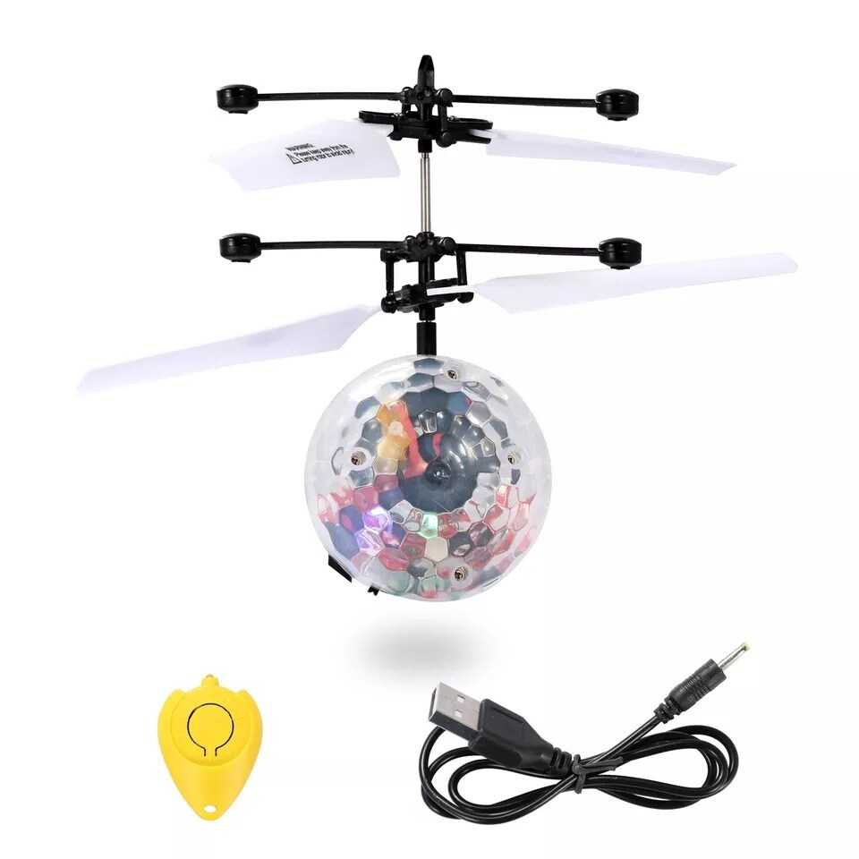 2 Sets Toys for Boys Girls Kids Mini LED Flying Ball Toy Children Christmas Gift