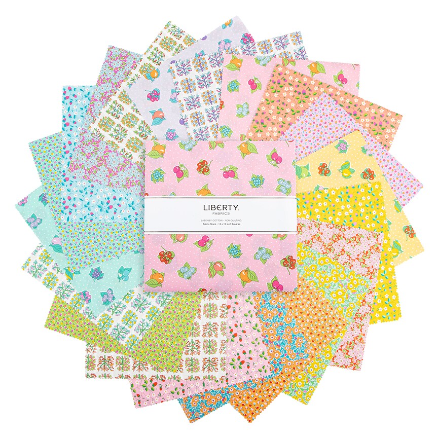 Gifts from the Garden 10" Square Pack (Layer Cake / 10" Stacker) by Liberty Fabrics for Riley Blake (0166SQ-GFG-10)