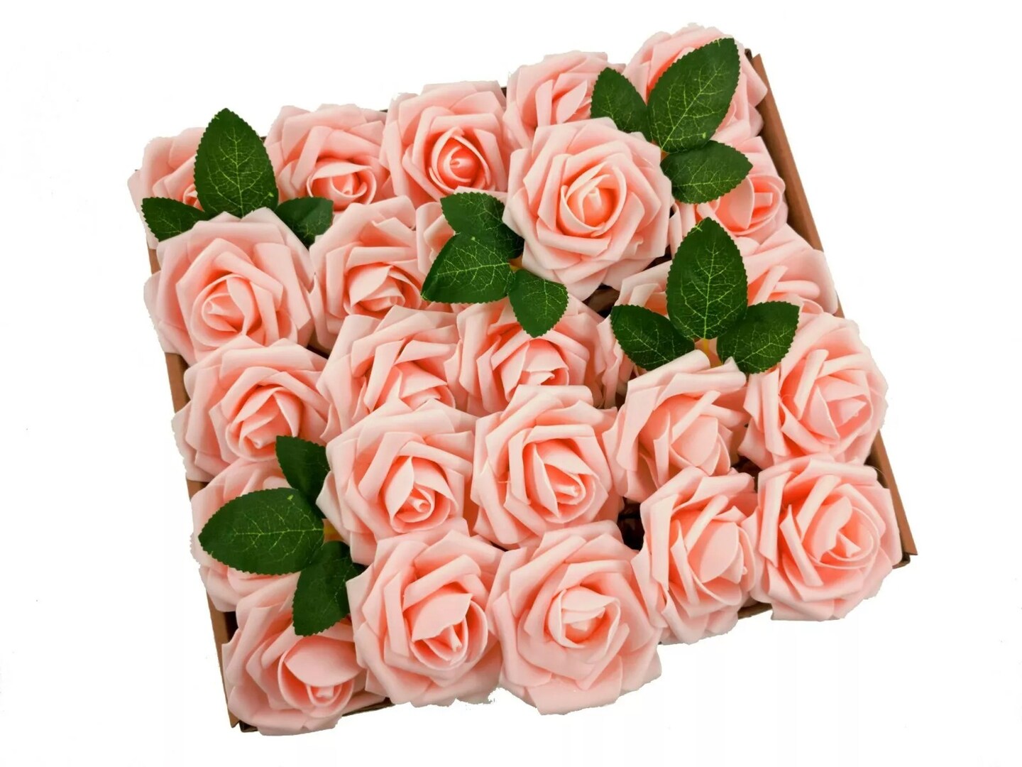 25pcs Artificial Flowers Real Looking Foam Roses Decoration DIY