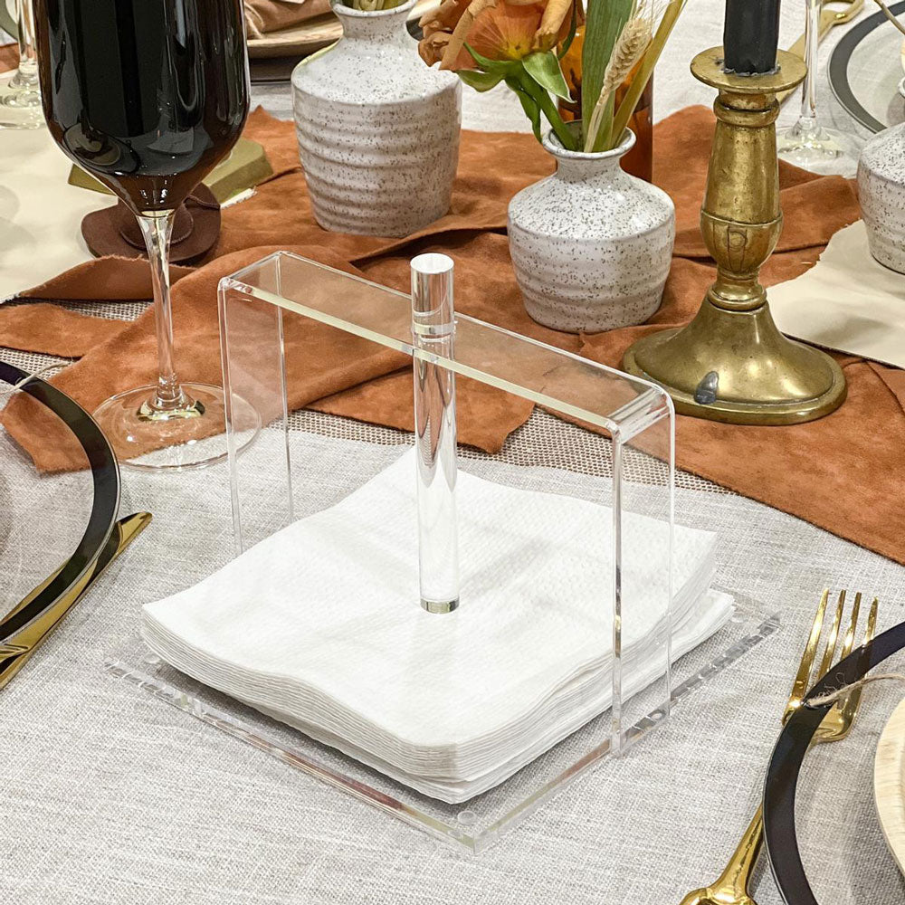 Sleek Lucite Napkin Holder
