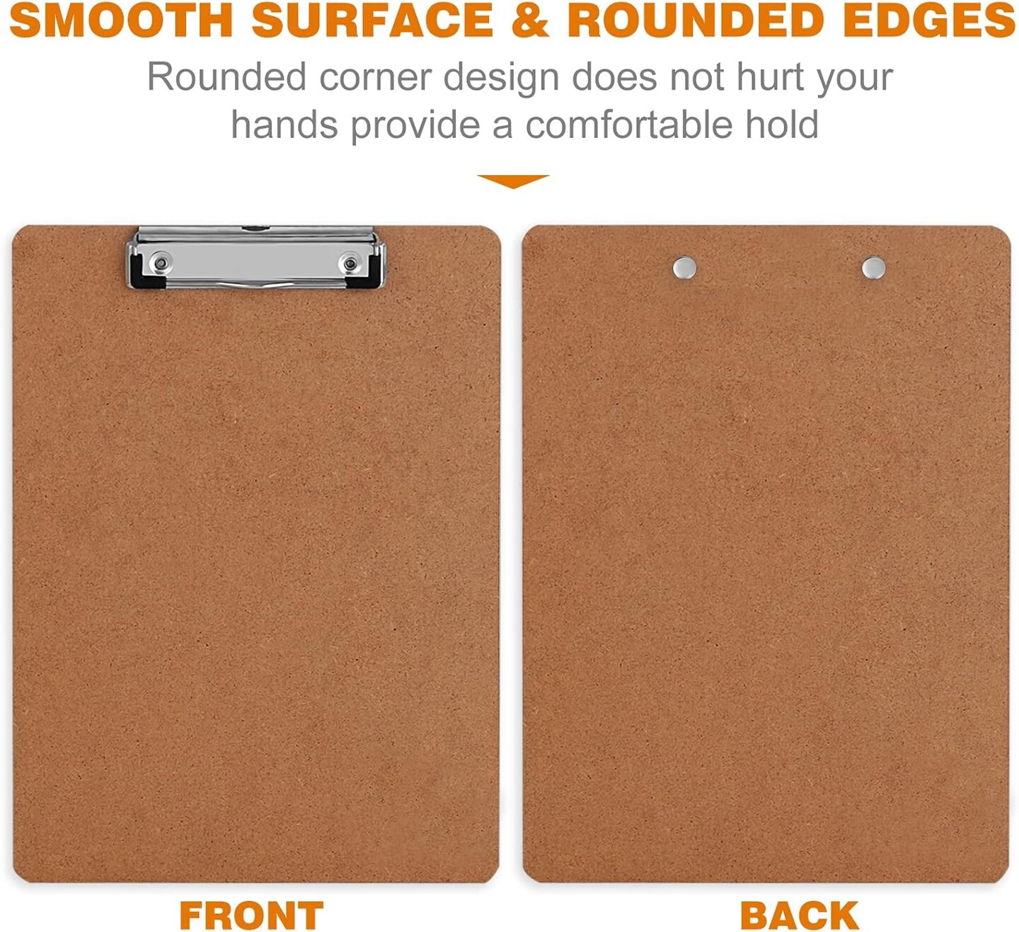 42-Pack Hardboard Clipboards – A4 Letter Size, Eco-Friendly Office Supplies