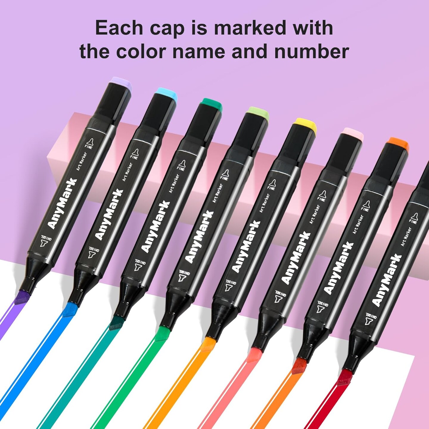 80 Colors Alcohol Markers Set, Professional Coloring Markers with Carry Bag for Adults Kids Artist, Chisel &#x26; Fine Dual Tips for Drawing