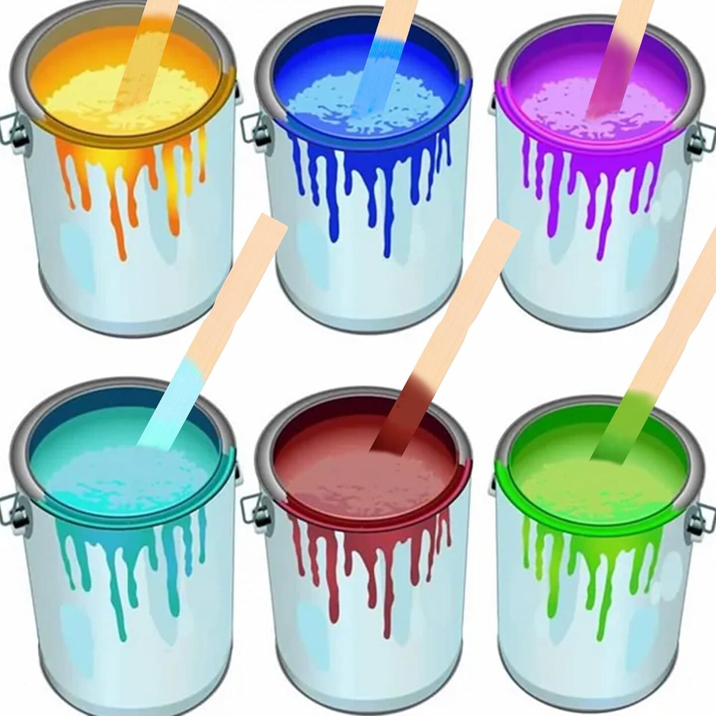 Wooden Paint Stir Sticks - Paint Sticks 12 Inch Wood Stirrers Paddles Resin or Kids Wooden Craft Sticks, Garden and Library Markers(Pack of 50)