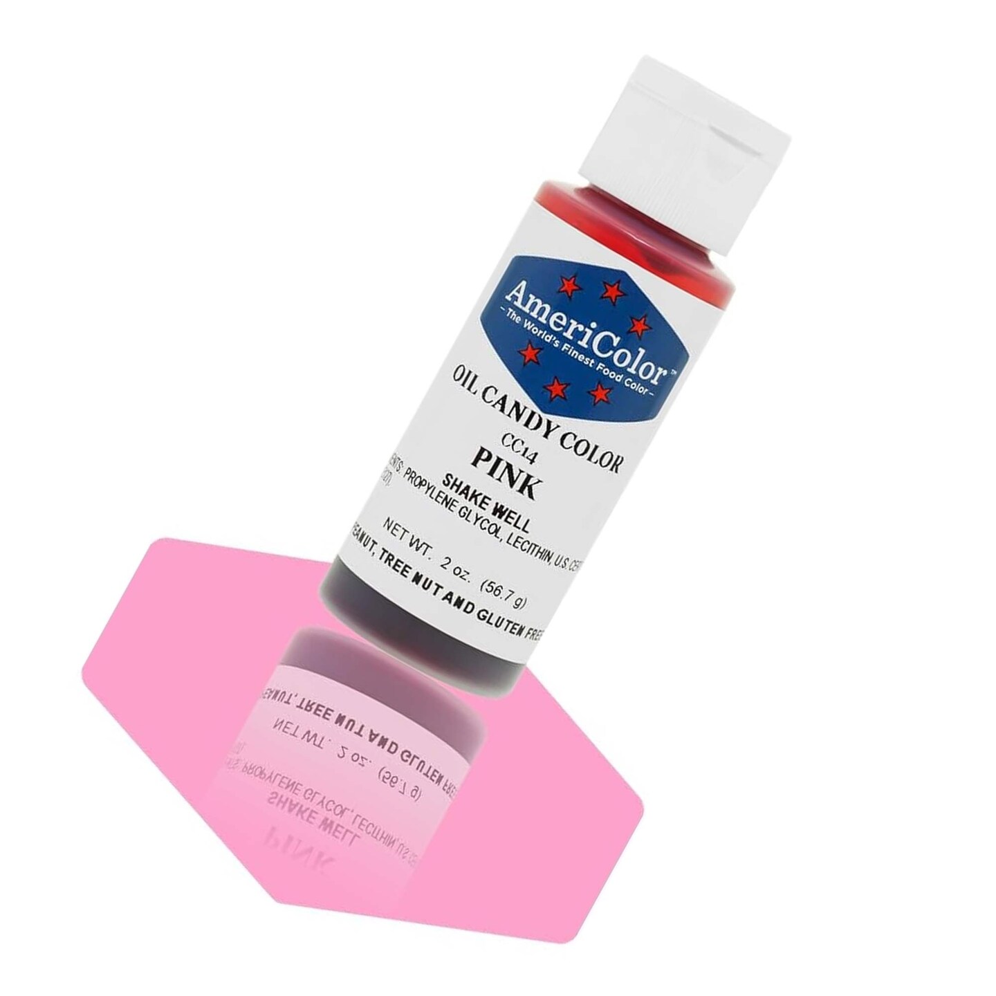 Pink Oil Candy Color AmeriColor 2 Ounces