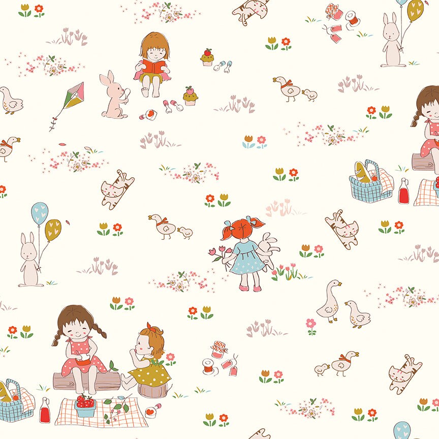 Fabric Riley Blake Cream Main Serendipity 2 by the Quarter Yard C17300-CREAM