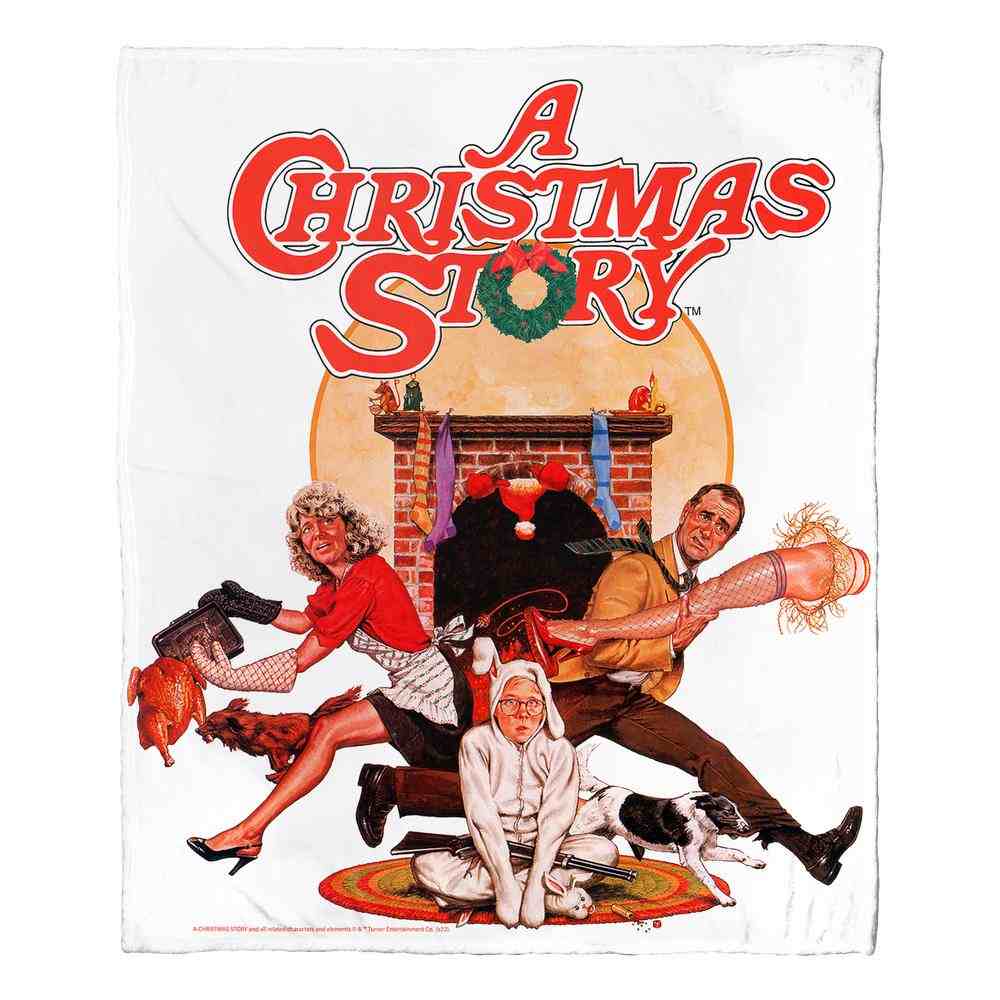 Warner Bros. A Christmas Story Christmas Story Poster Silk Touch Throw Blanket 50×60 Inches