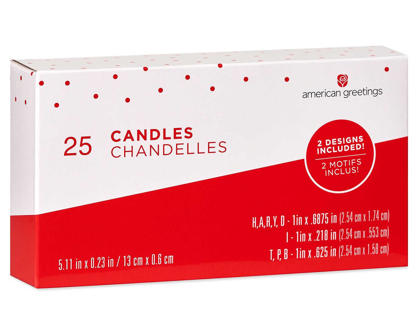 American Greetings Birthday Candles, Multicolored Long Thin &#x26; Happy Birthday Text on Toothpicks (25-Count)