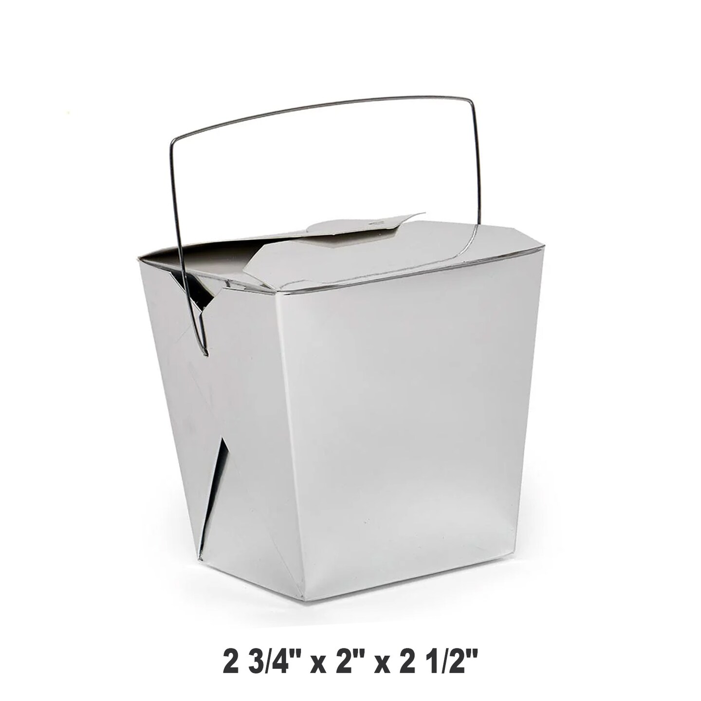 Compact Metallic Gift Boxes 4&#x22; x 3.5&#x22; x 4&#x22;