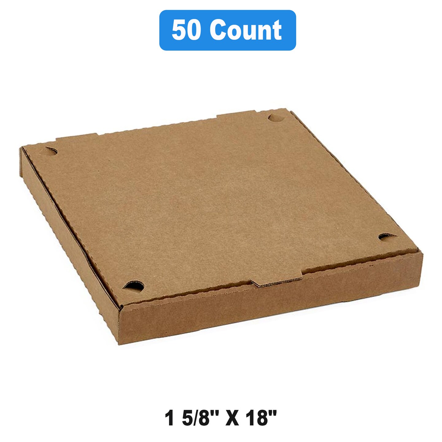 Versatile Kraft Pizza Boxes 1 5/8&#x22; x 18&#x22;