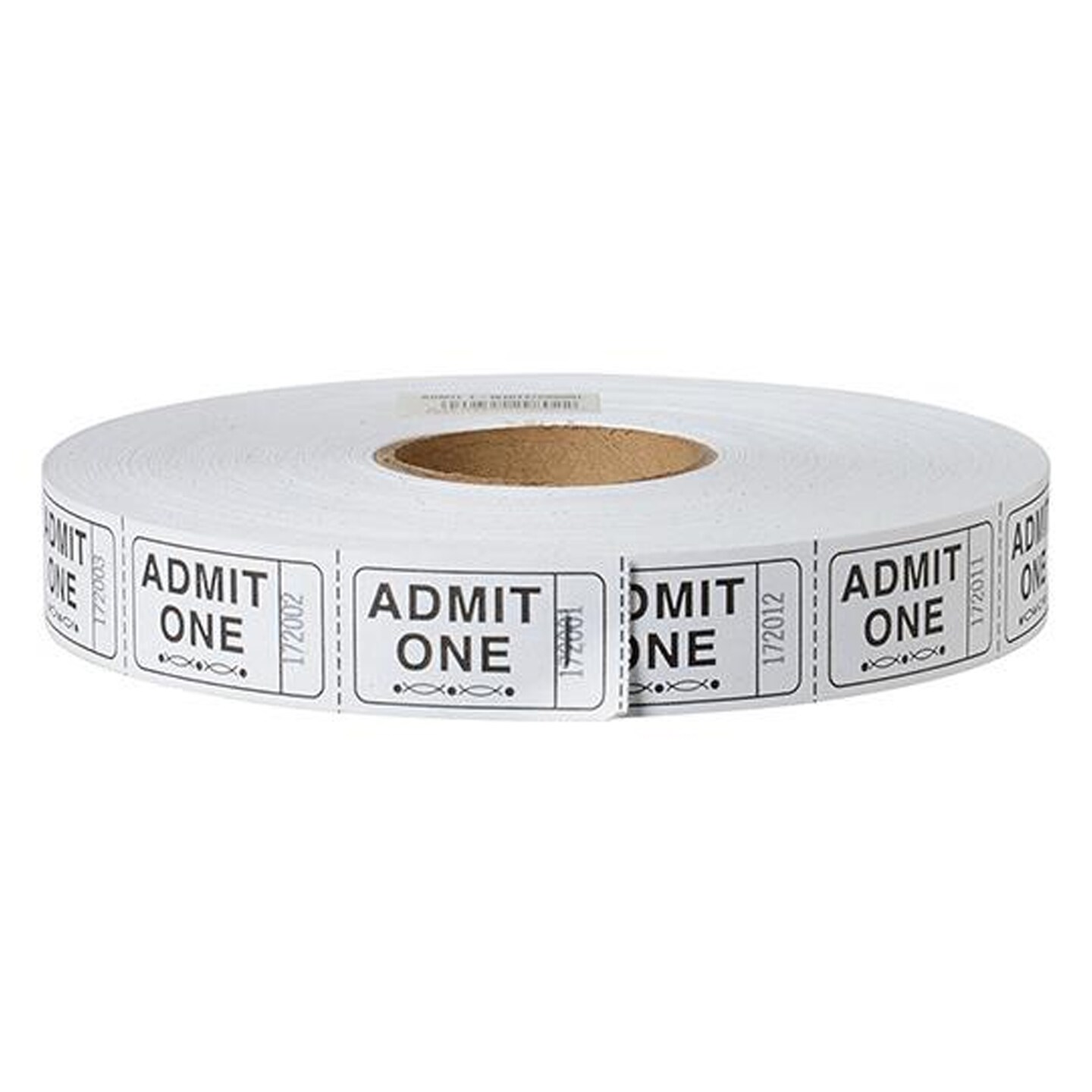 Stock Ticket Admit 1 White 2000 RL