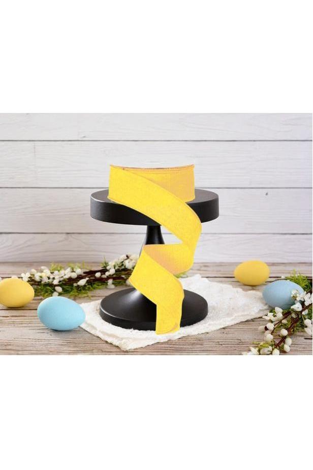 1.5&#x22; Royal Canvas Ribbon: Yellow (10 Yards)
