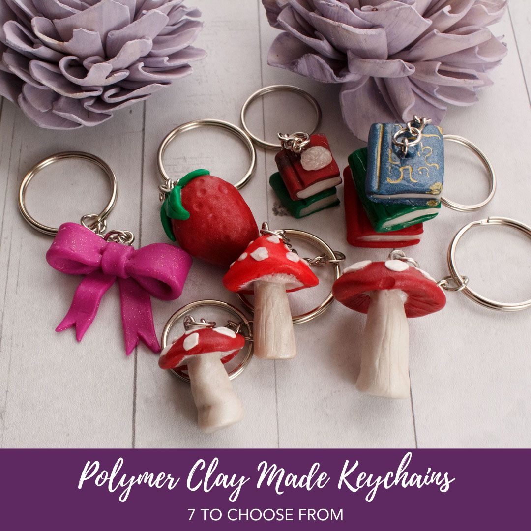 Polymer Clay Based Keychains | 7 styles to choose from