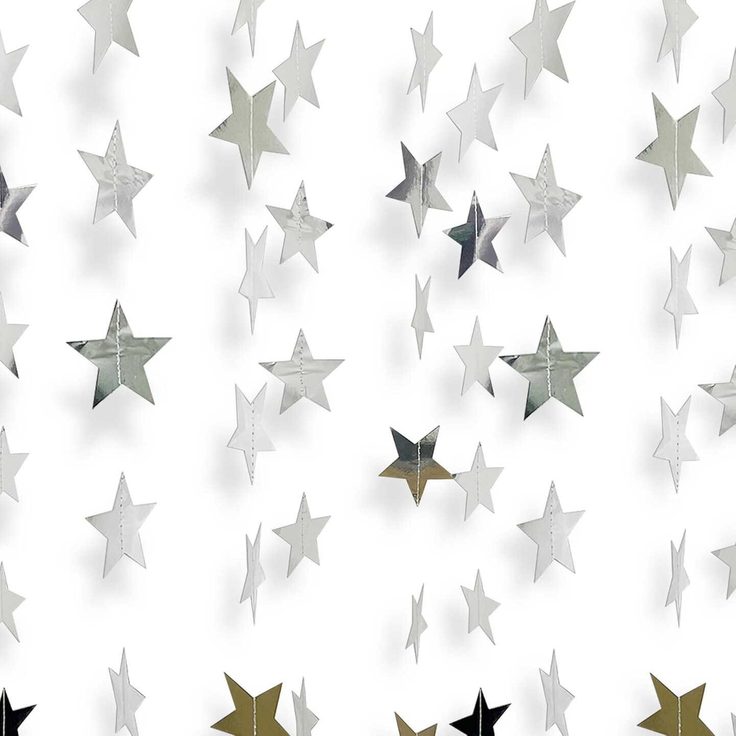 Silver Star Hanging Garlands Party Decorations