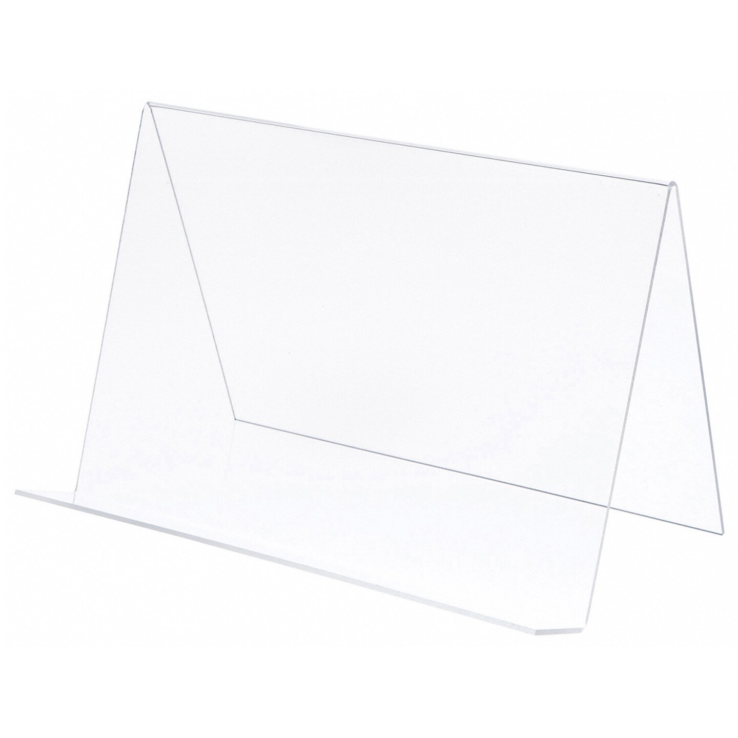 Plymor Clear Acrylic Book Display Easel with 1.875" Flat Ledge