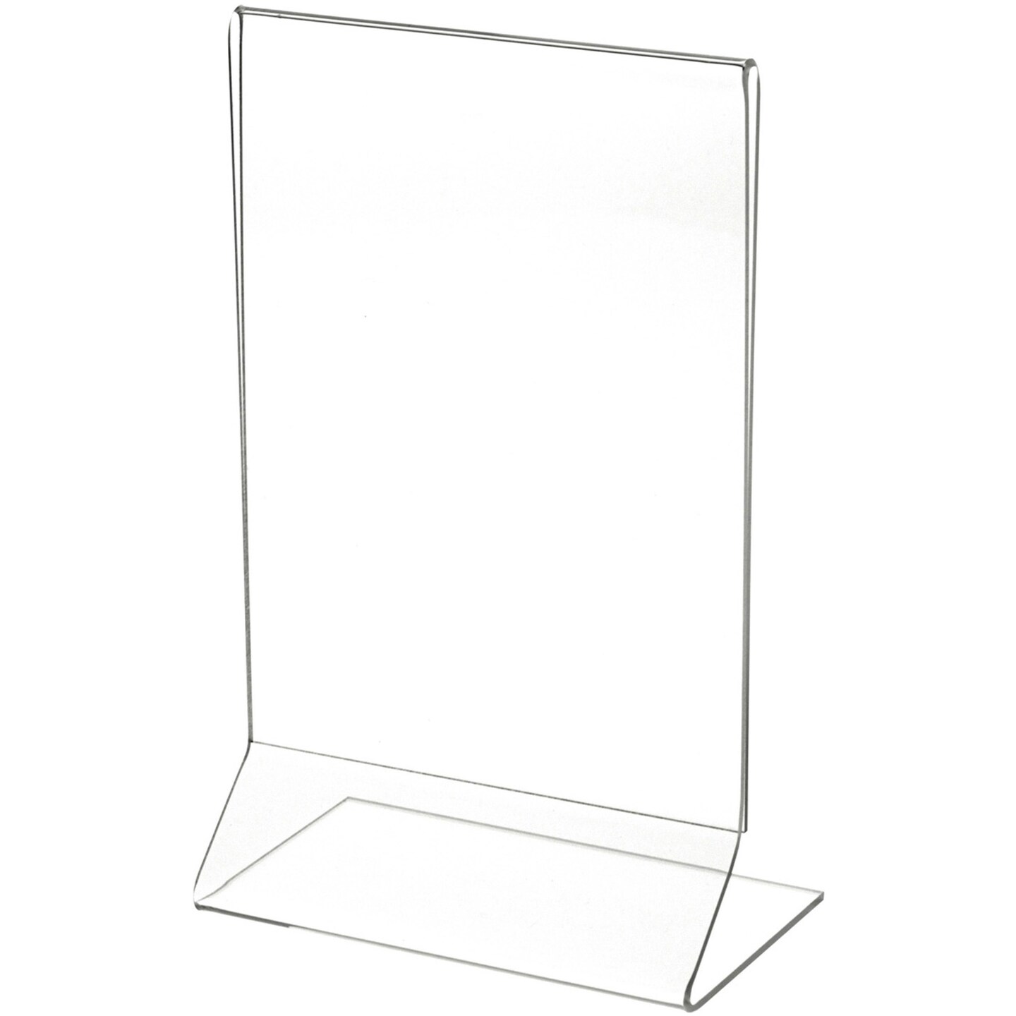 Plymor Clear Acrylic Sign Display / Literature Holder (Side-Load), 5" W x 7" H