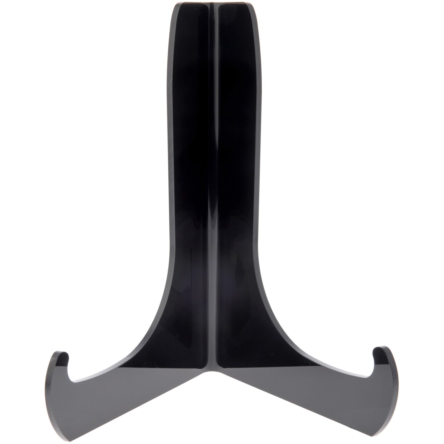 Plymor Black Acrylic 60-Degree Angle Easel With Shallow Support Ledges, 6" H x 4.5" W x 3.5" D