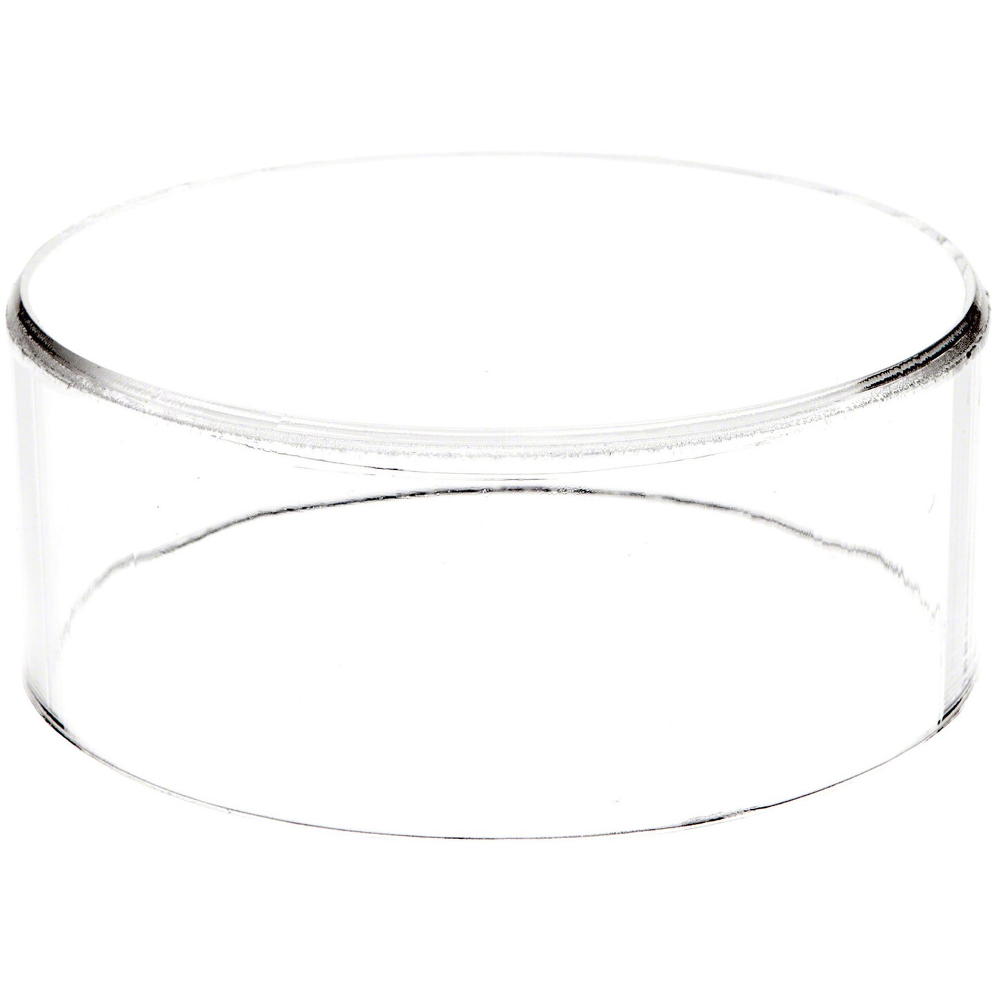 Plymor Clear Acrylic Round Cylinder Display Riser, 2" H x 5" D