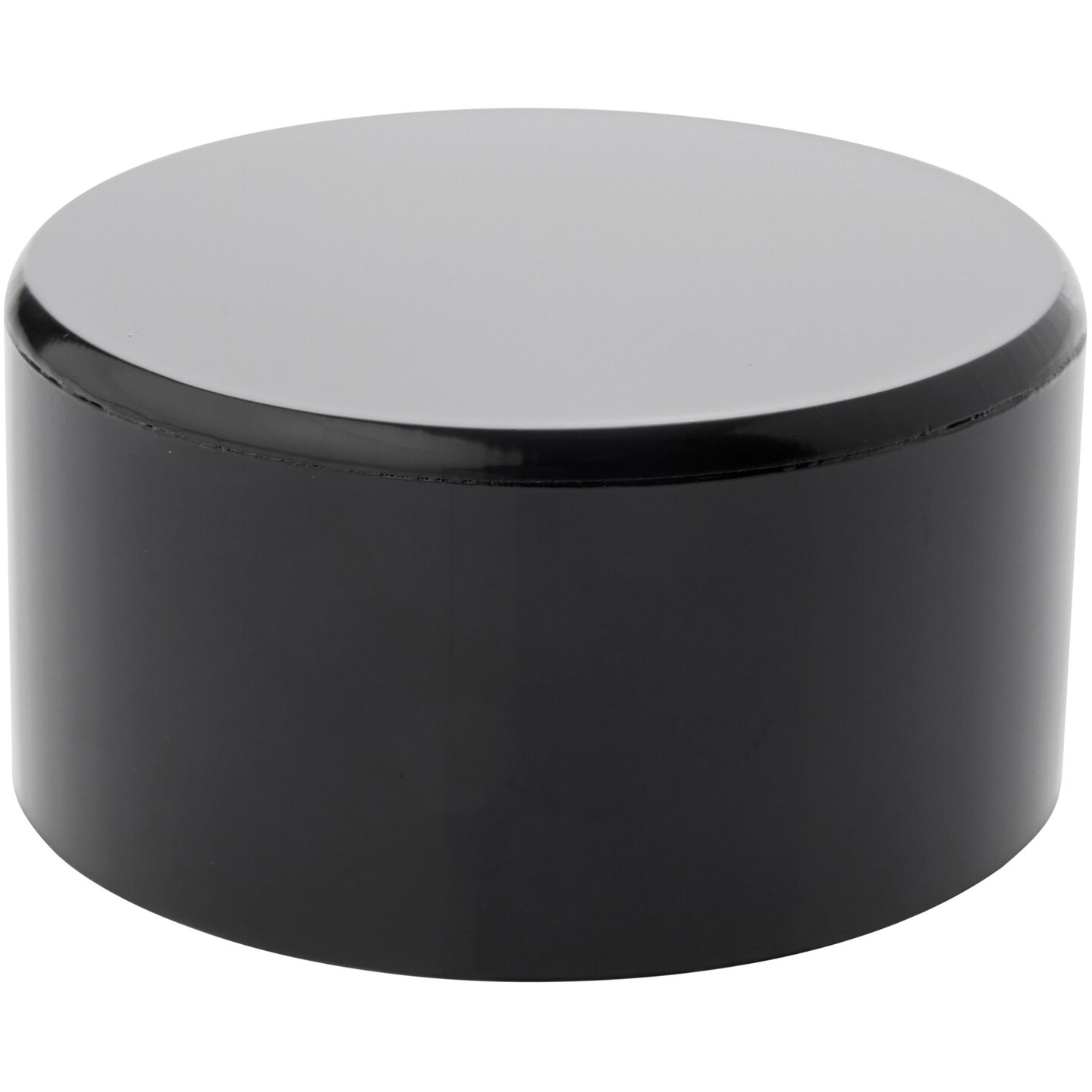 Plymor Black Acrylic Round Cylinder Display Riser, 1.5" H x 3" D