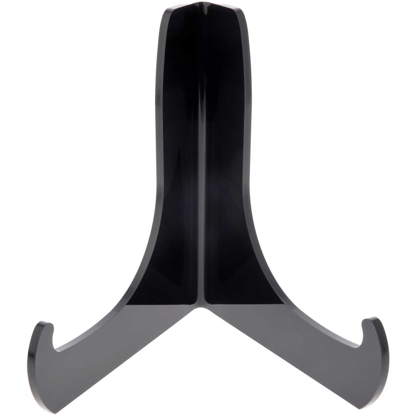 Plymor Black Acrylic 60-Degree Angle Easel With Deep Support Ledges, 6" H x 5.75" W x 4.75" D