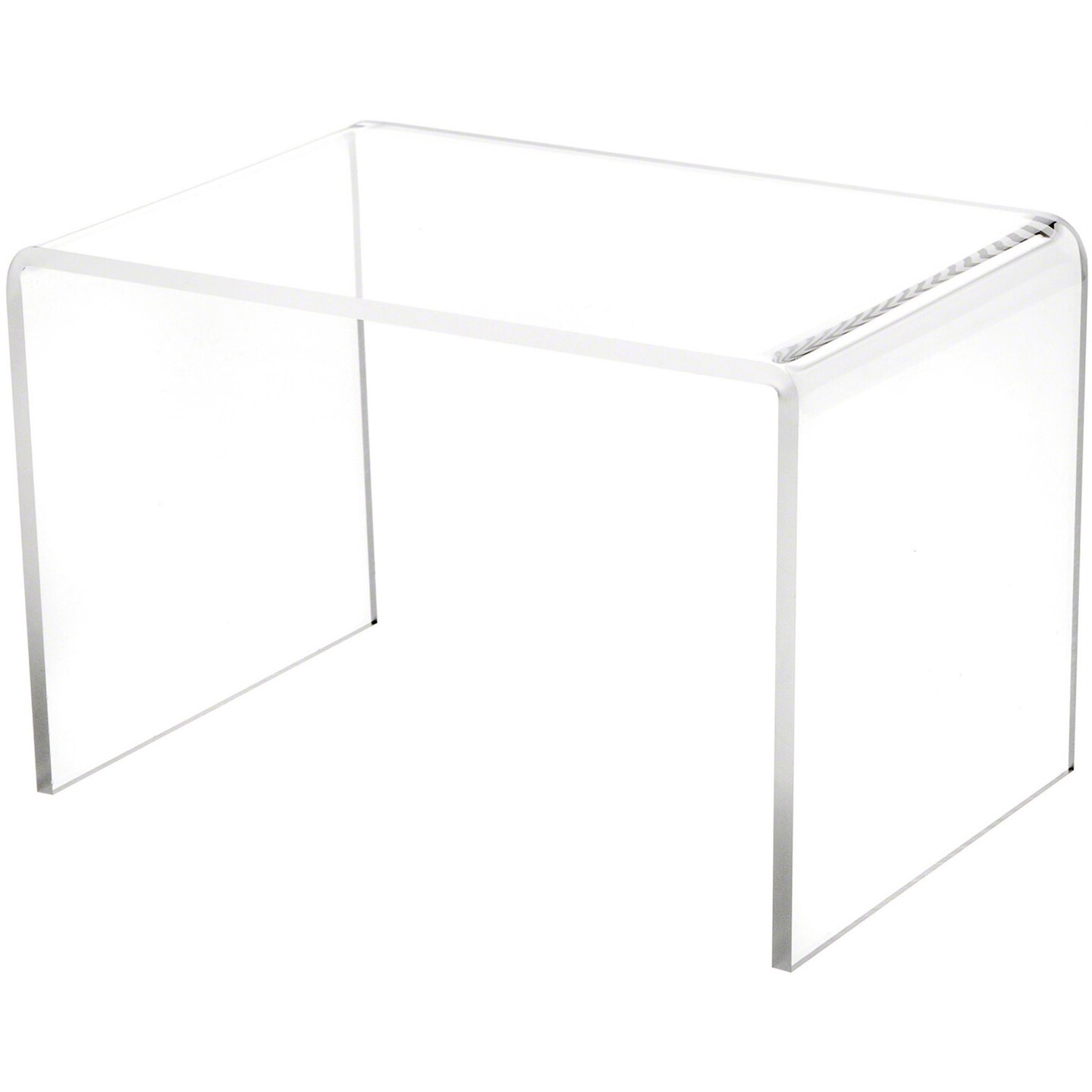 Plymor Clear Acrylic Rectangular Display Riser, 6" H x 9" W x 6" D (1/4" thick)