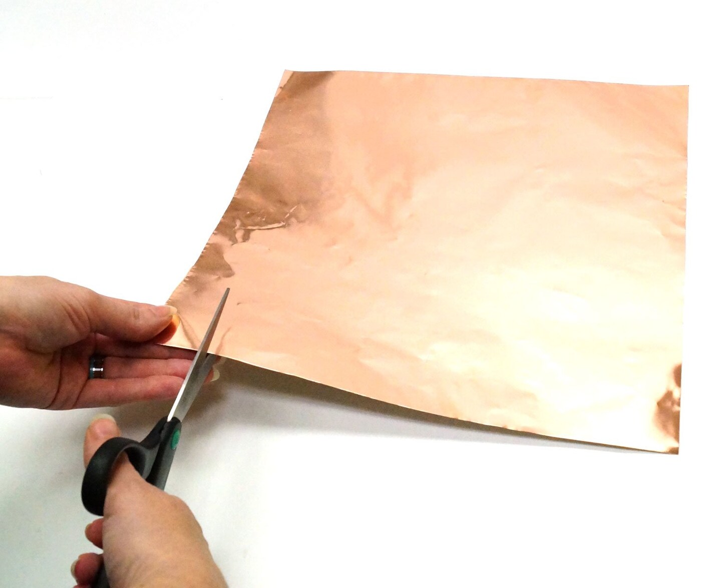 Stained Glass Foil Adhesive Backed Copper Sheet 12"x12" 2pk.for All Glass Work