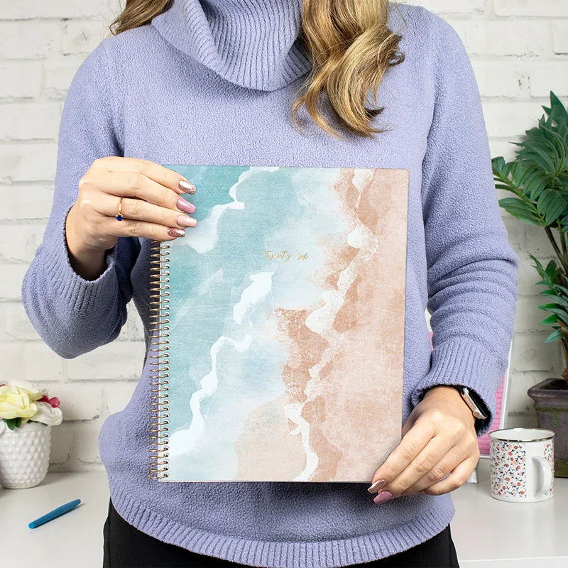 bloom daily planners 2026 Soft Cover Weekly & Monthly Planner, 8.5" x 11", Ocean Oasis