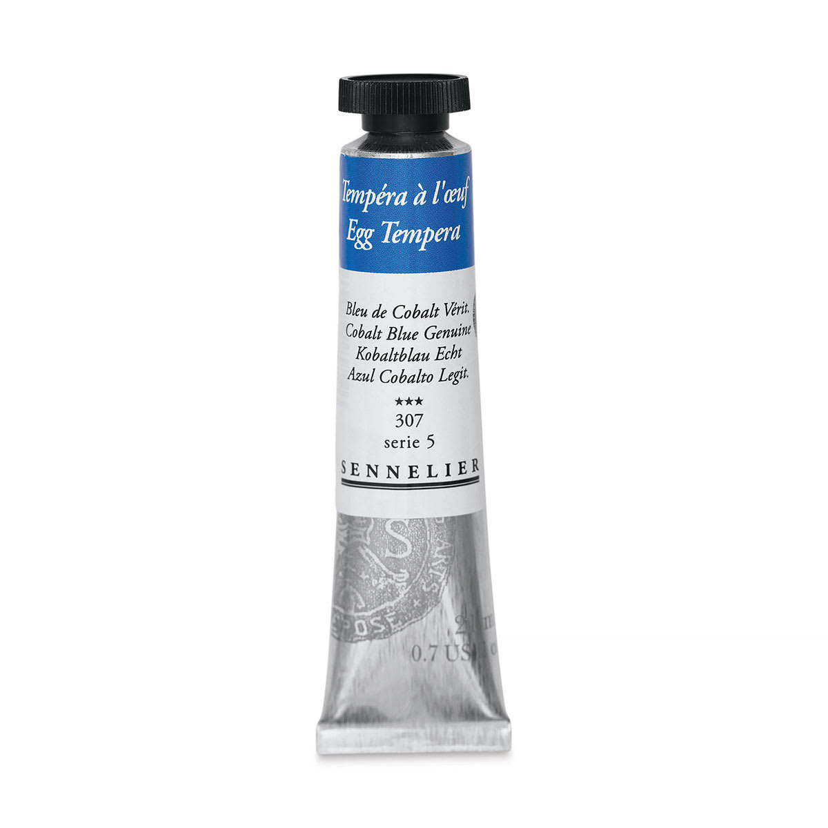 Sennelier Artists Egg Tempera - Cobalt Blue Genuine, 21 ml tube