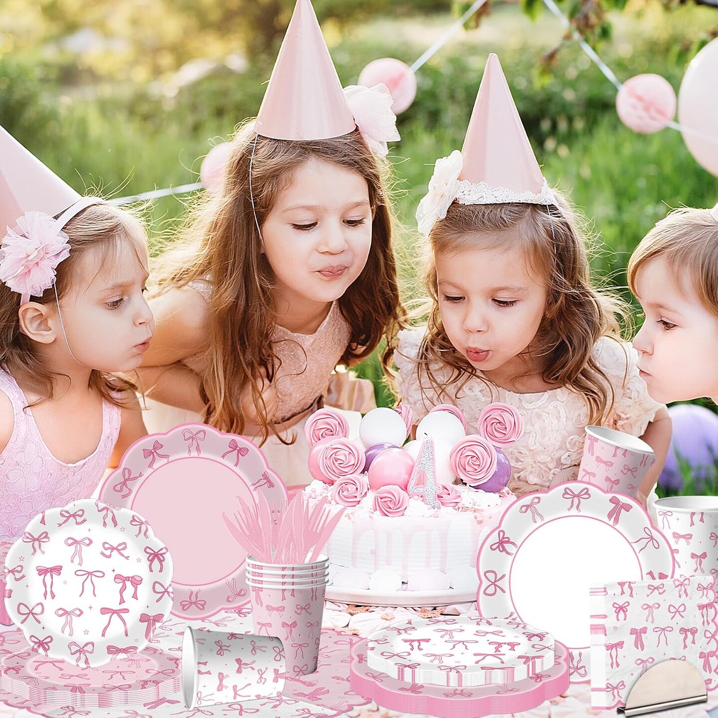 25 - Coquette Plates and Napkins Party Supplies