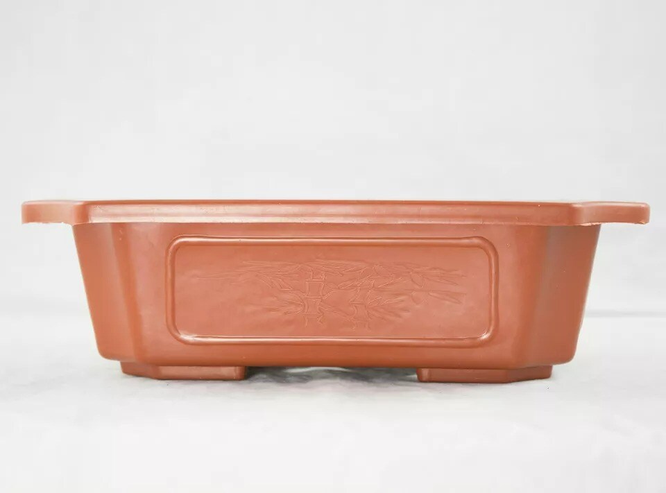 2 Rectangular Plastic Bonsai Training Pot, Succulent Planter 9.25&#x22;x 6.5&#x22;x 2.75&#x22;