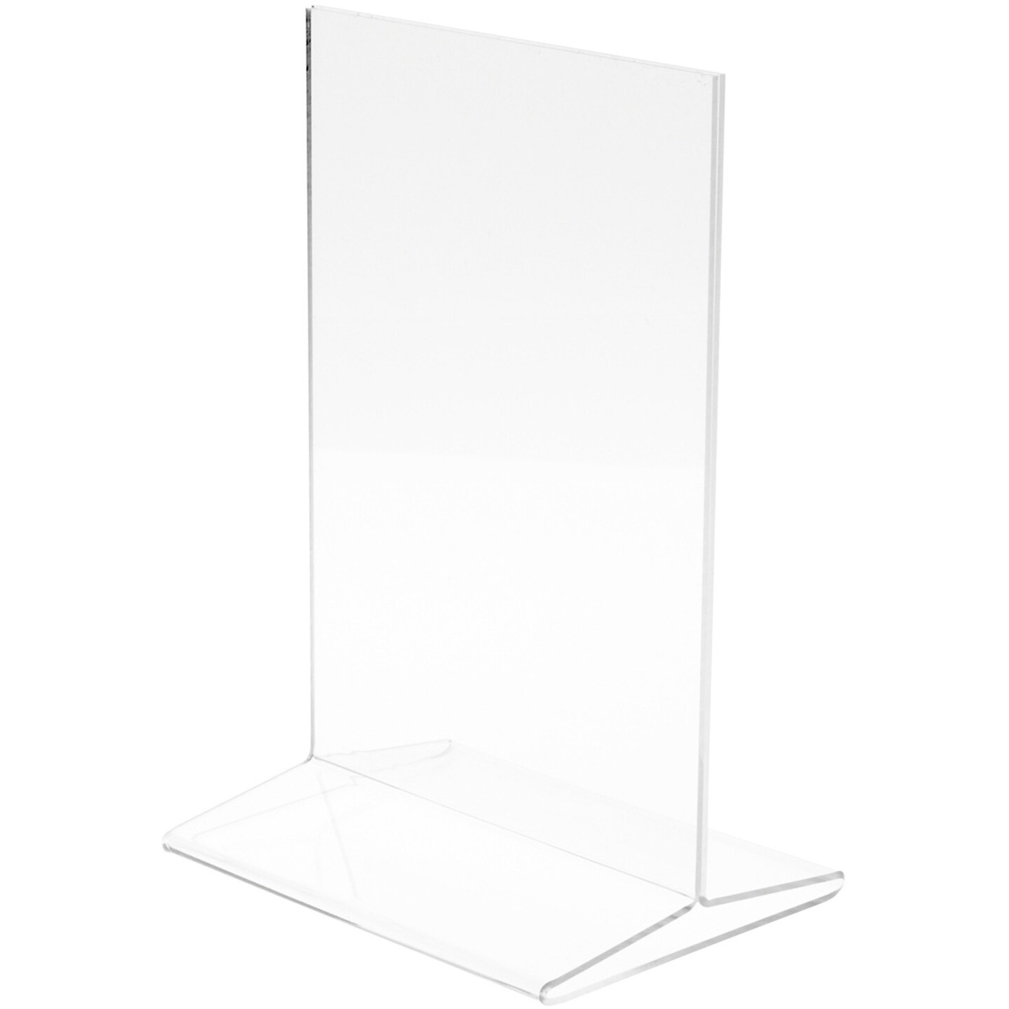 Plymor Clear Acrylic Sign Display / Literature Holder (Top-Load), 6" W x 8" H