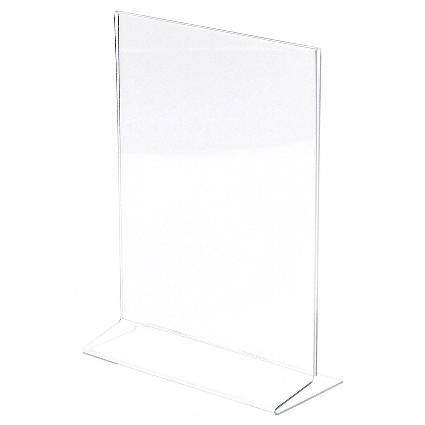 Plymor Clear Acrylic Sign Display / Literature Holder (Side-Load), 8.5" W x 11" H