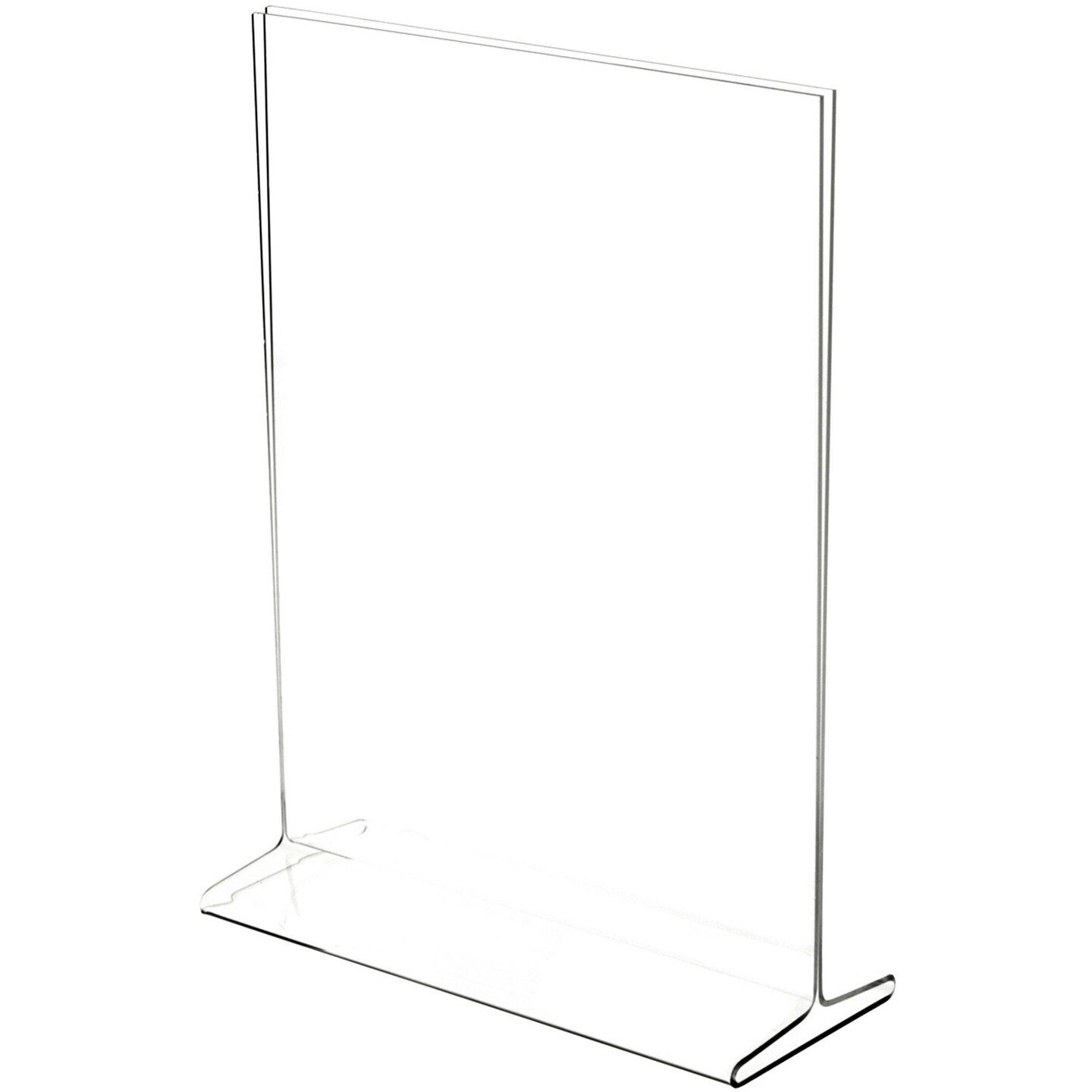 Plymor Clear Acrylic Sign Display / Literature Holder (Top-Load), 9" W x 12" H