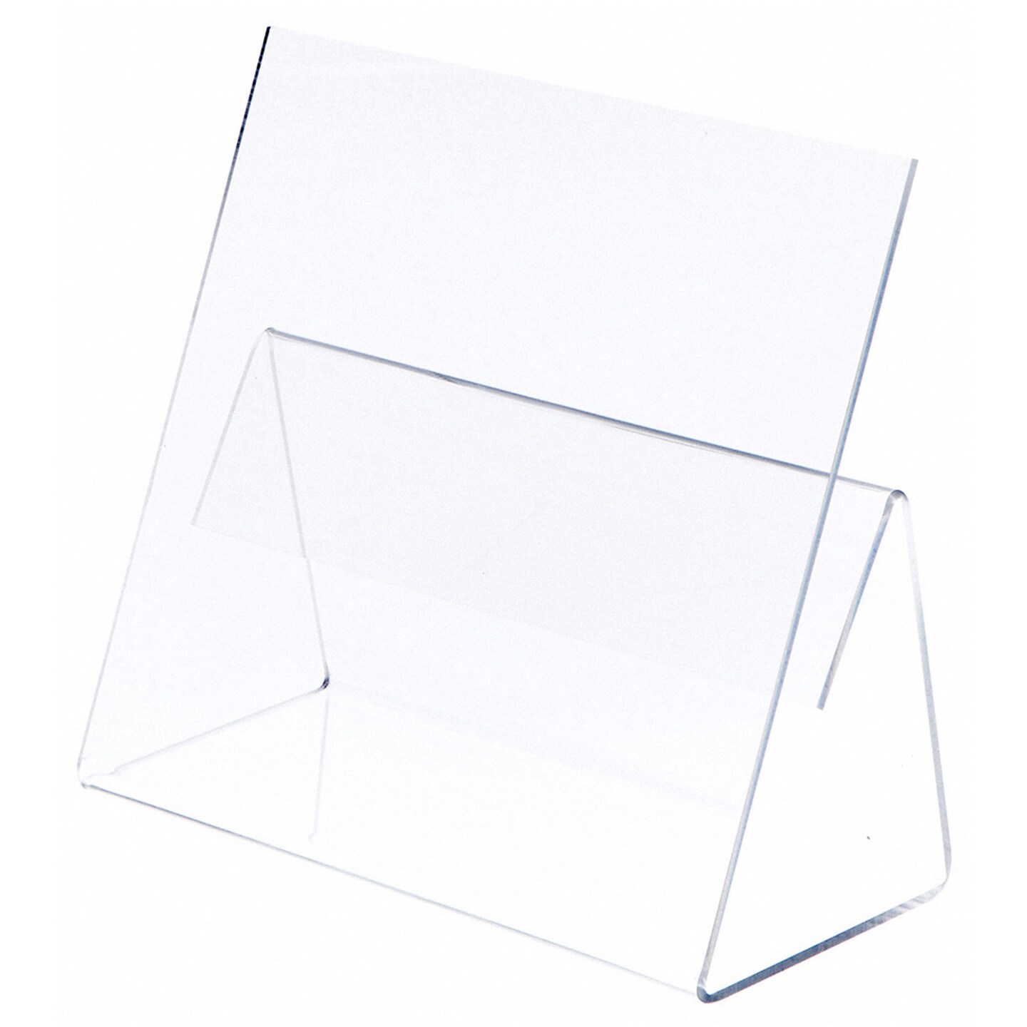 Plymor Clear Acrylic Cookbook Easel with Splatter Shield, 12" W x 5.375" D x 10" H