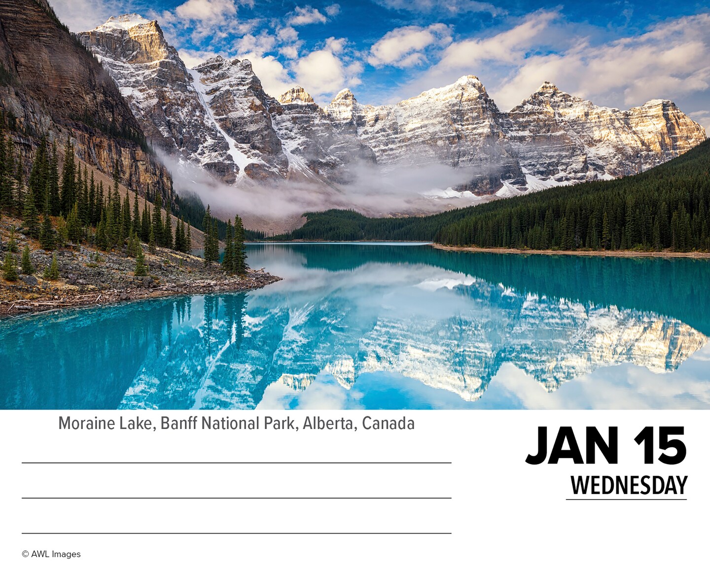Wanderlust 2025 Daily Desktop Box Calendar