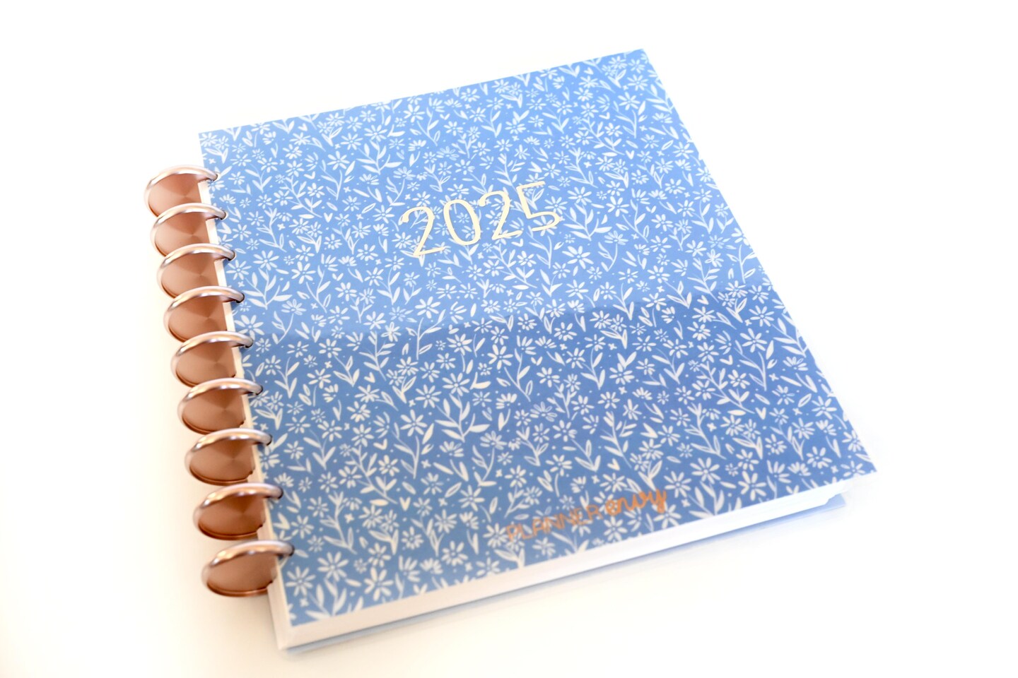 2025 Planner - Mini Horizontal Layout, Disc Bound - "Amalfi Floral" (#1006)