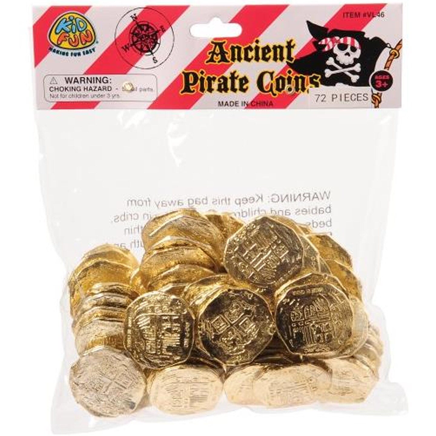Ancient Pirate Coins 72 Pc Include 72 Units
