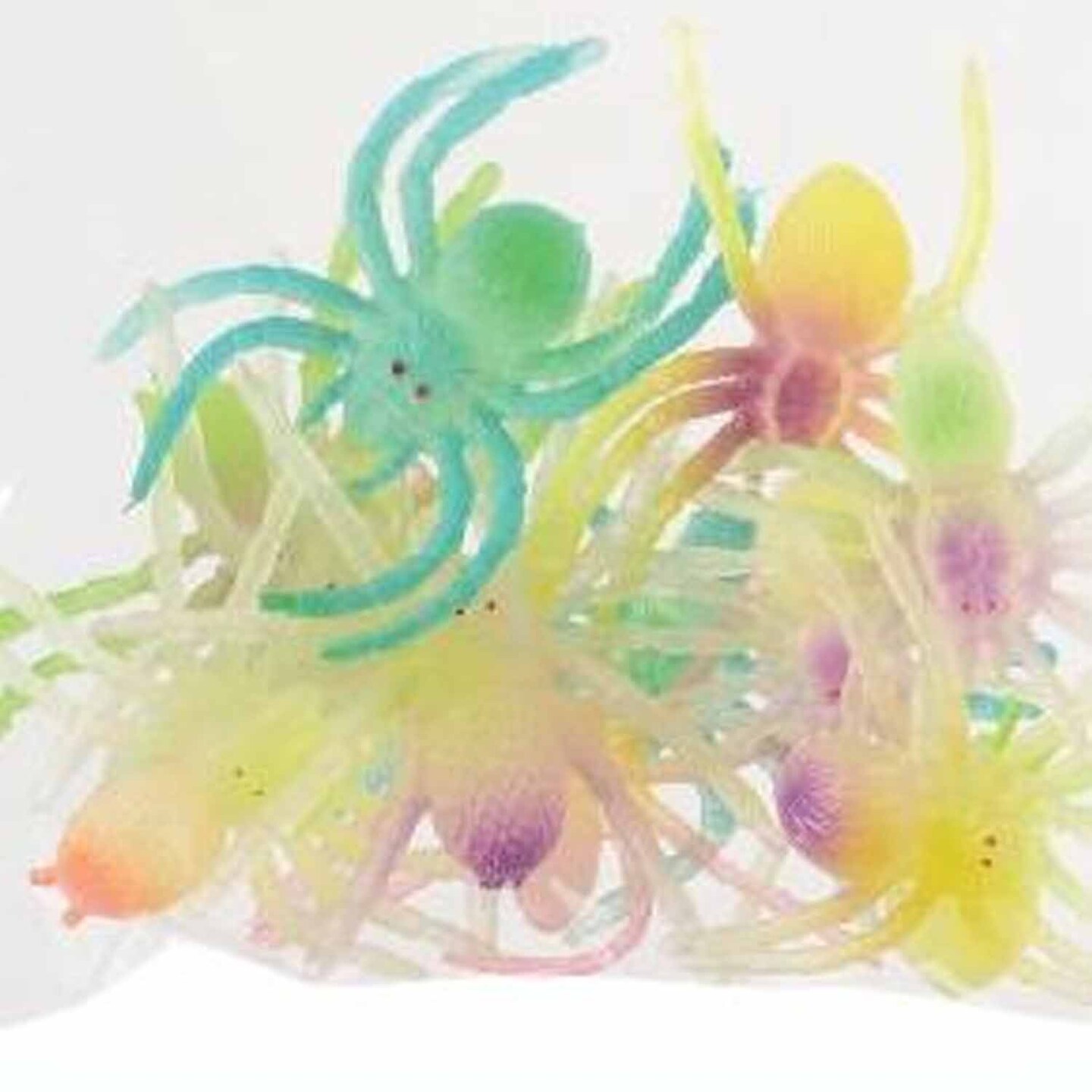 Glow In The Dark Spiders Include 12 Units
