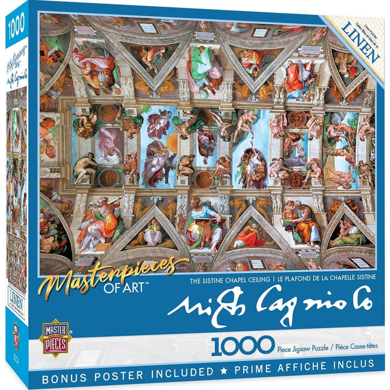Masterpieces The Sistine Chapel Ceiling 1000 Piece Jigsaw Puzzle Art Game