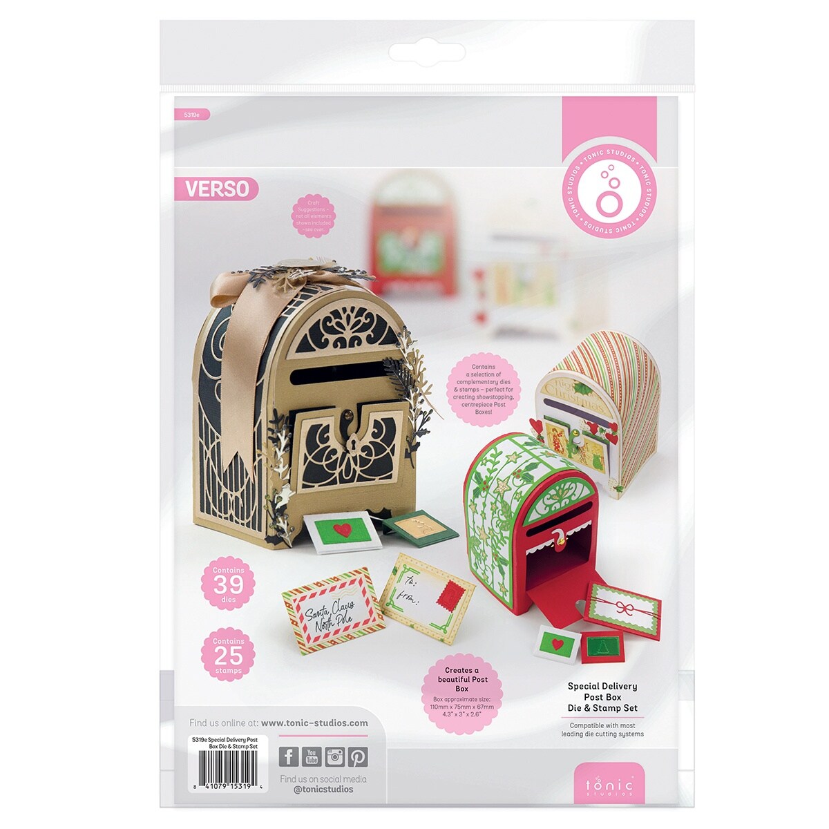 Tonic Studios Die &#x26; Stamp Set-Special Delivery Post Box