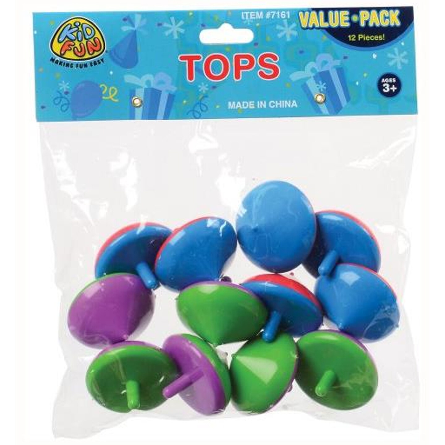 Spin Tops Include 12 Units