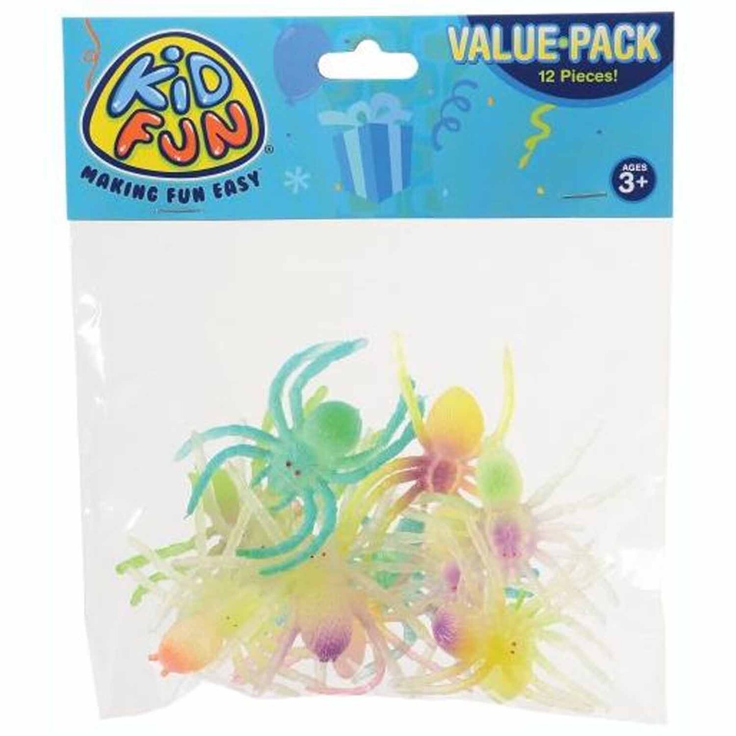 Glow In The Dark Spiders Include 12 Units