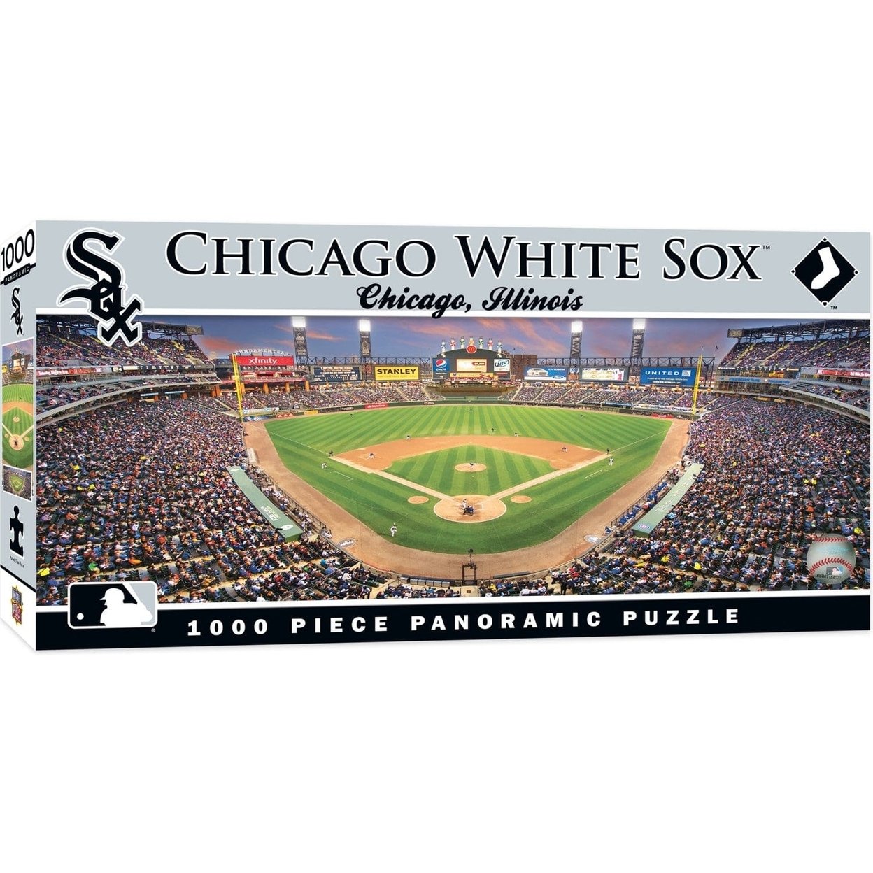 Chicago White Sox 1000 Piece Jigsaw Puzzle Panoramic View U.S. Cellular Field