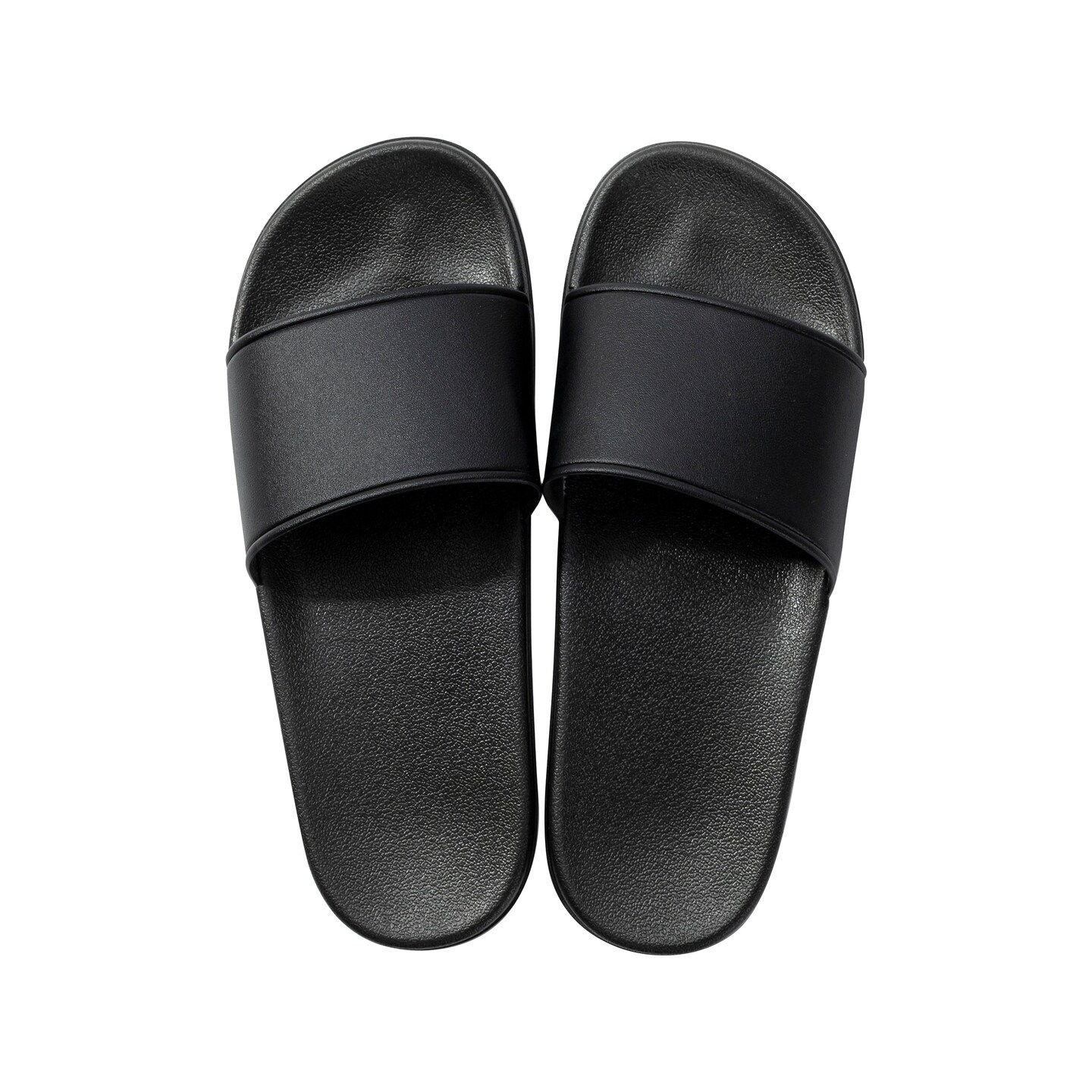 Craft Express Black DTF Sliders &#x2013; Adult Size Customizable Slide Sandals