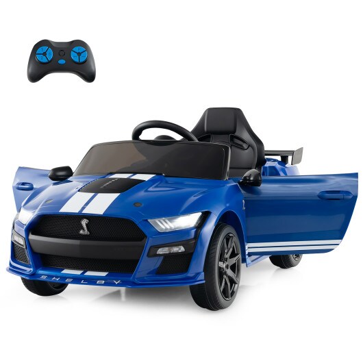 12V Licensed Ford Mustang Shelby GT500 Kids Ride on Car with Remote Control for Kids Aged 3-8-Red