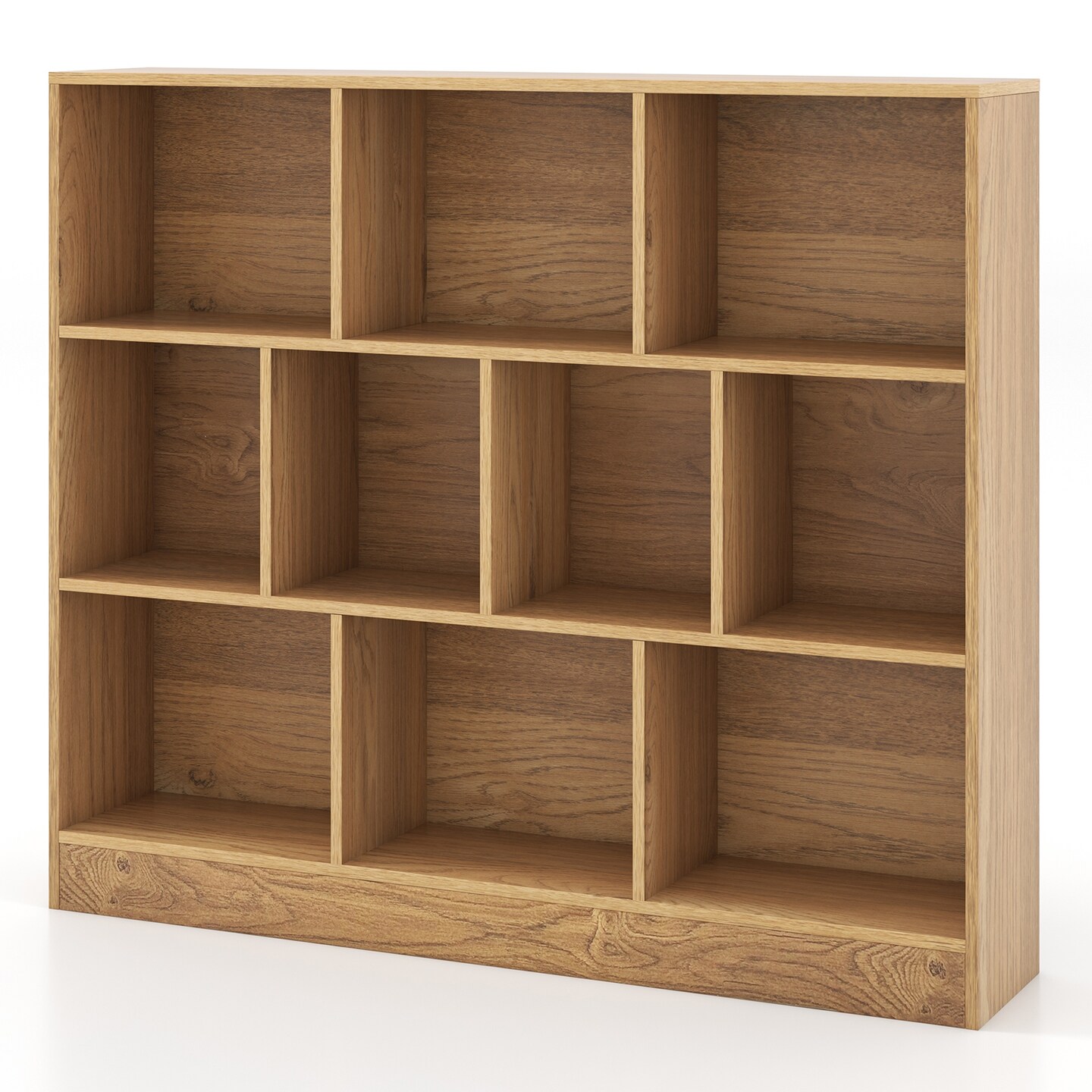 Wooden Toy Storage Organizer with 10 Cubes for Kids
