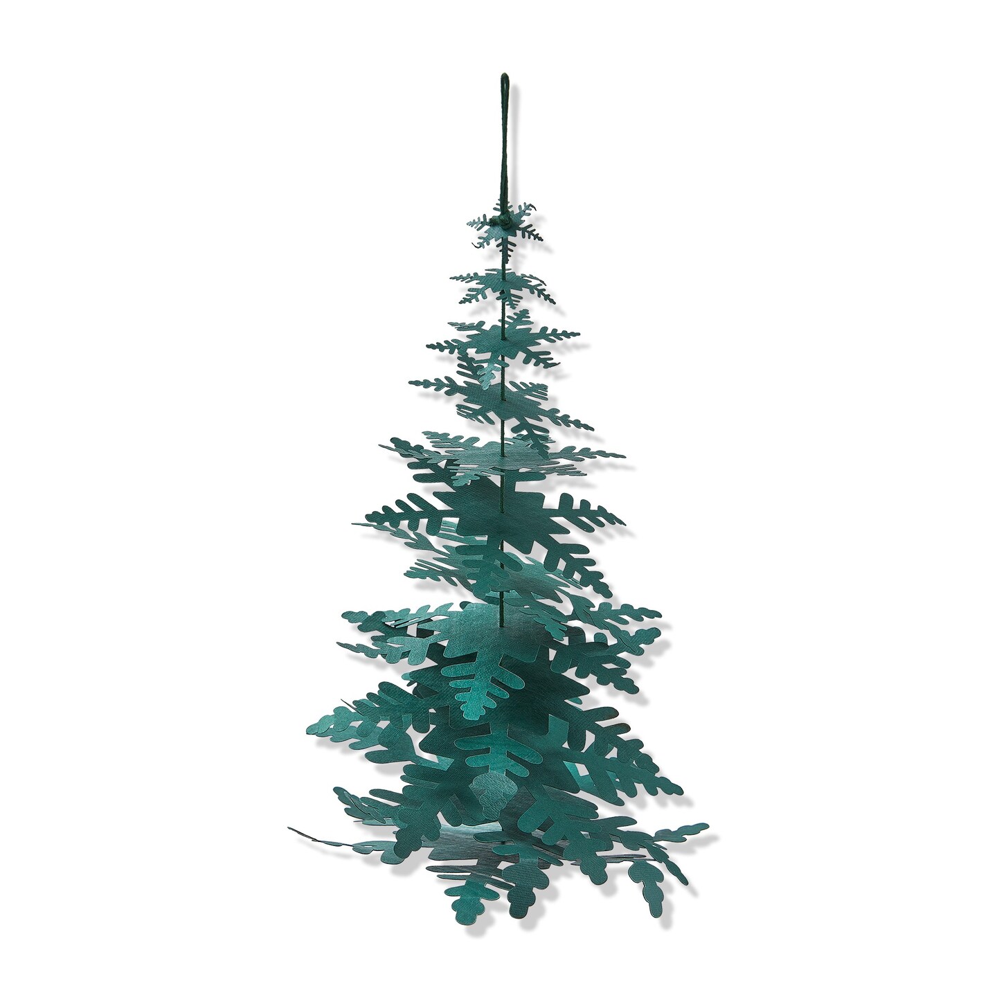 Paper Snowflake Tree Decor Tl Green