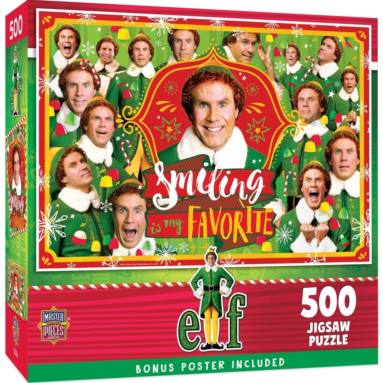 Elf 500 Piece Jigsaw Puzzle With Christmas Movie Scenes Family Fun Activities