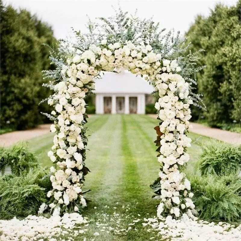 Decorative METAL Wedding ARCH 90&#x22; x 55&#x22; Wedding Party Decorations Supplies