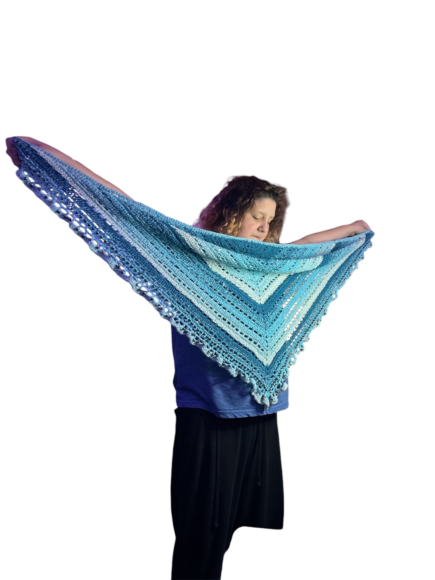 Country blue crochet shawl, mothers day gift, womens accessories, warm winter wrap, fall deals shawl wrap, prayer shawl, handmade crochet shawl