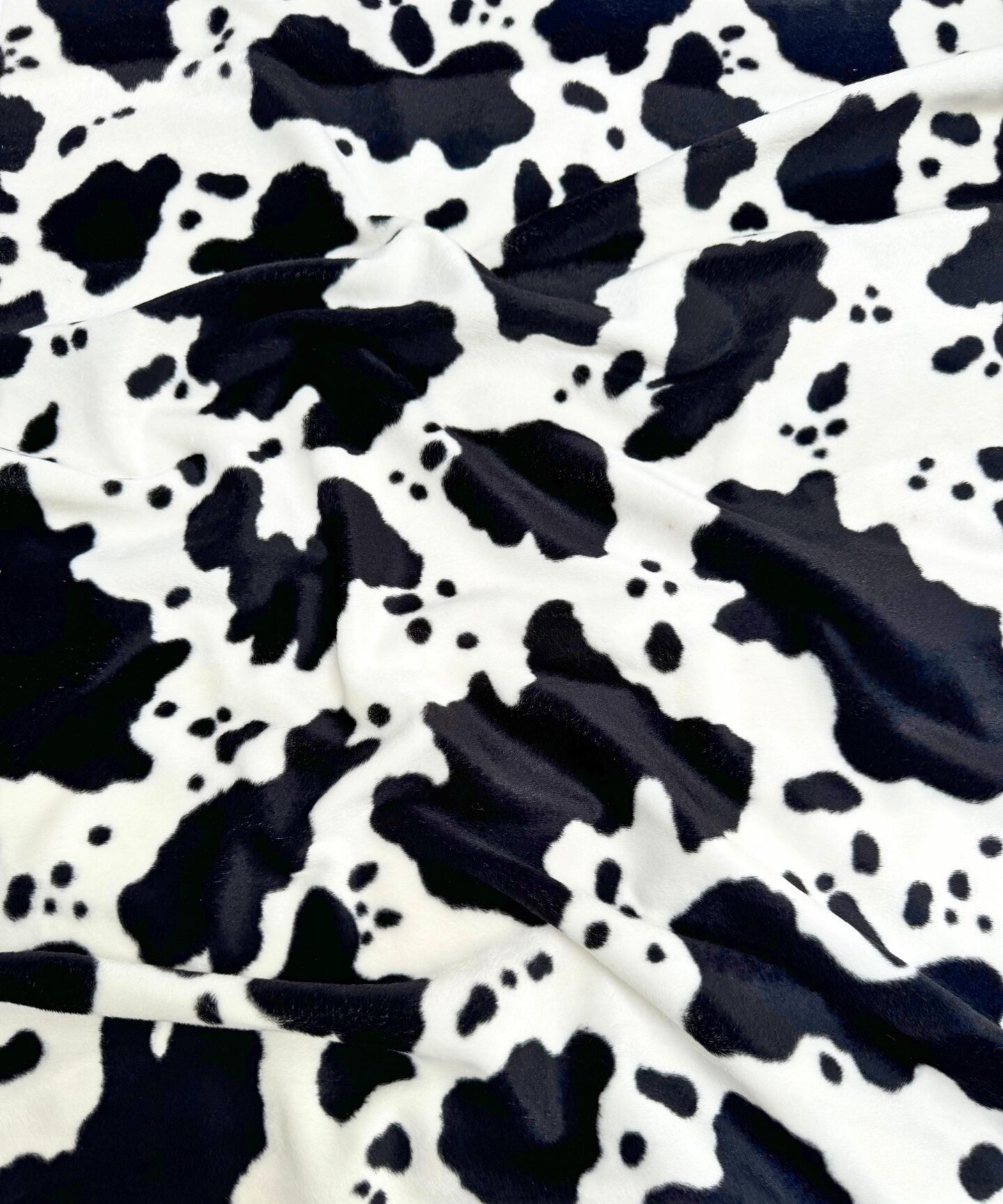 Animal Print Velboa Fabric by the Yard, 60" Wide Low-Pile Faux Fur Plush Fabric